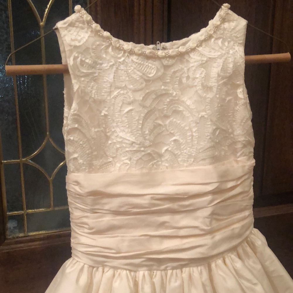 Off white Communion/flower girl dress